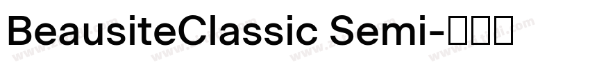 BeausiteClassic Semi字体转换